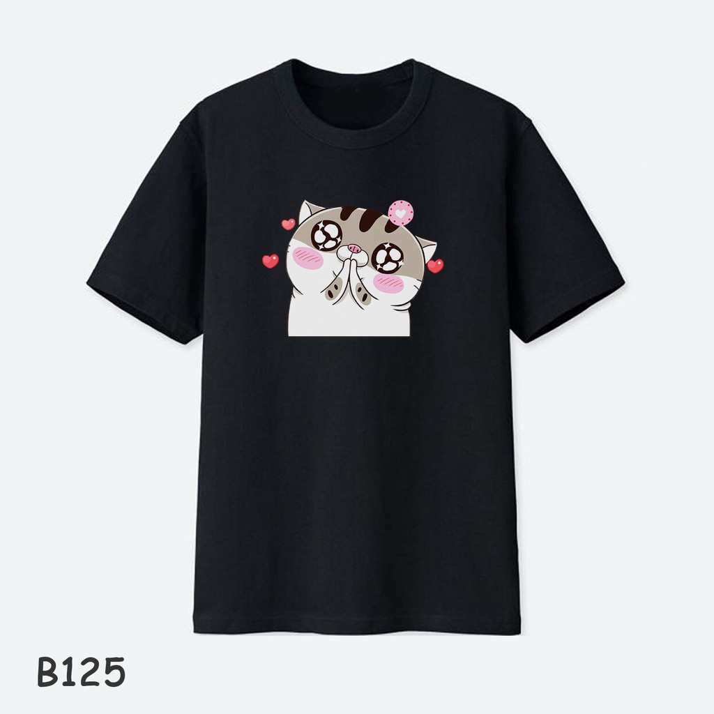Áo Thun Basic Cotton Tee | Áo Thun Mèo Ami Bụng Bự (Mẫu 120-129)