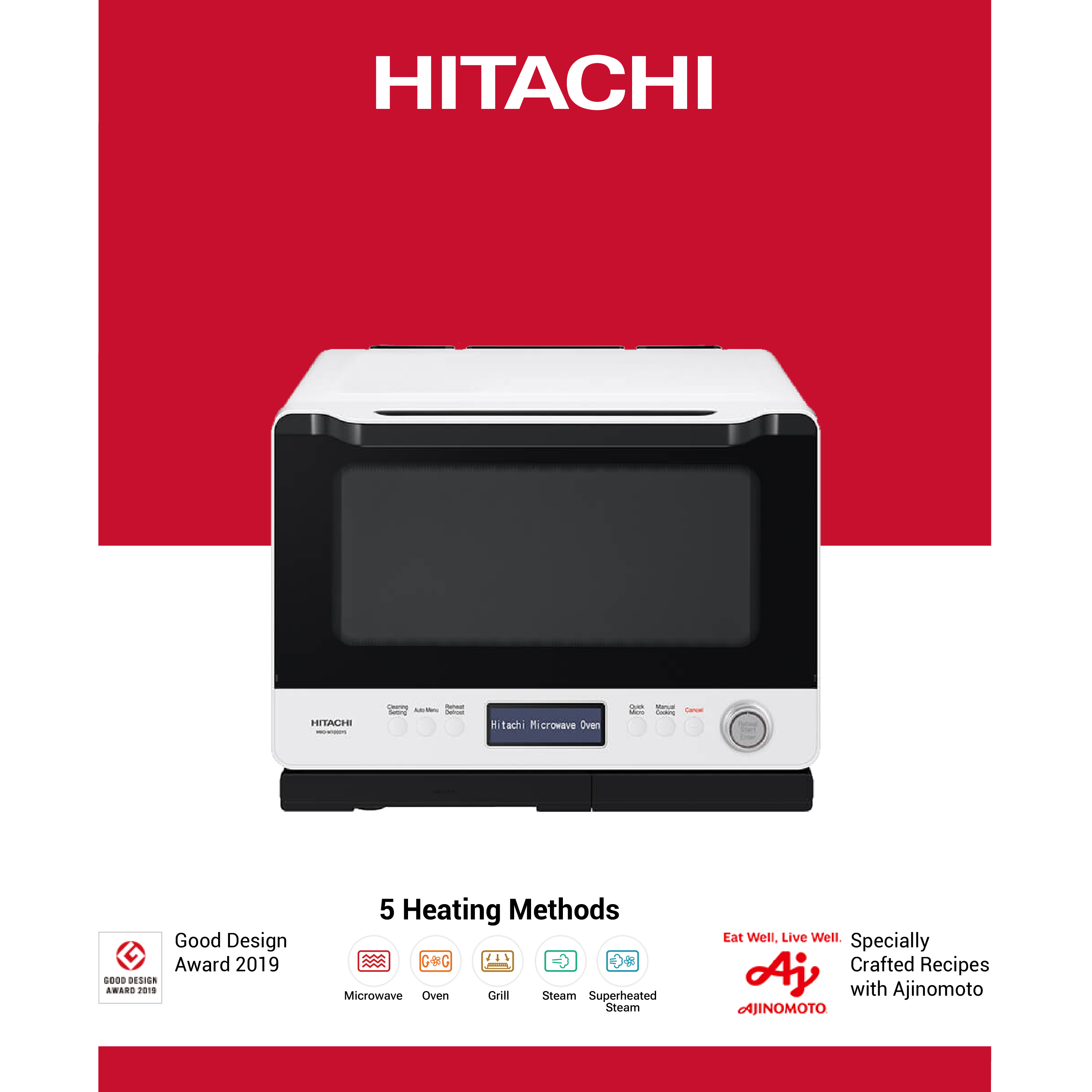 Hitachi Microwave Oven 30L MRO-W1000YS | Lazada Singapore
