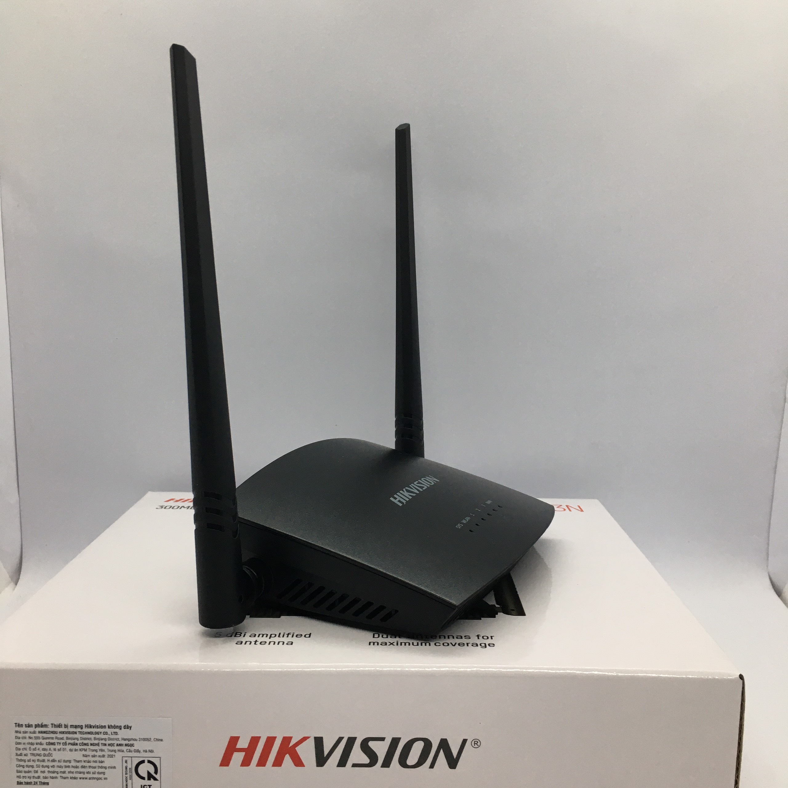 Bộ phát wifi Hikvision 2 râu DS-WR3N tốc độ 300Mbps