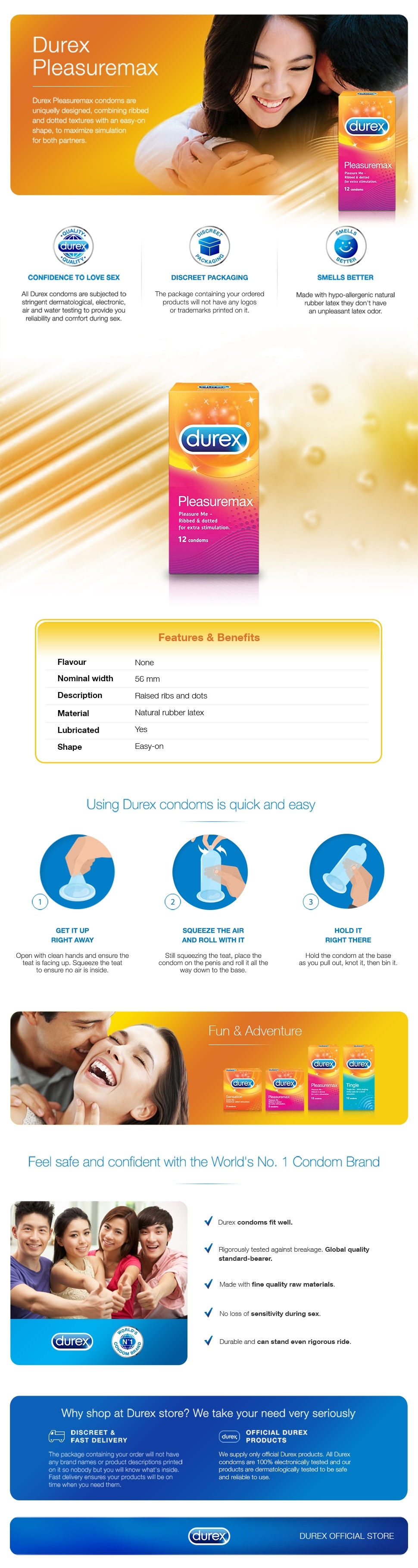 Durex Pleasuremax 12 S Lazada Singapore