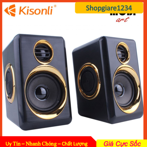 Loa vi tính 2.0 kisonli t-005 tích hợp 4 bass