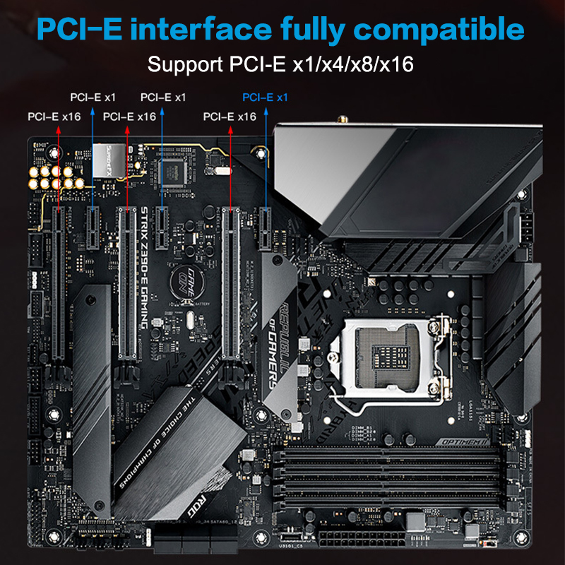 WiFi Wireless Adapter Network Card Dual Band AC1200 1200M 2.4Ghz/5Ghz PCIE Adapter For Bluetooth 4.0 Desktop Windows 7/8/10/11 MAOQIAN. 