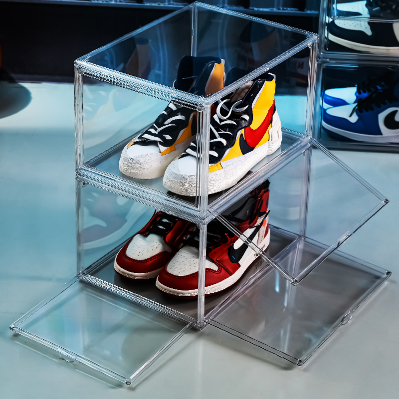 【God's House】Acrylic Clear Premium Large Shoe Box Organizer Sneaker ...