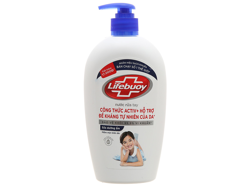 Mẫu mới - nước rửa tay lifebuoy chai 450g