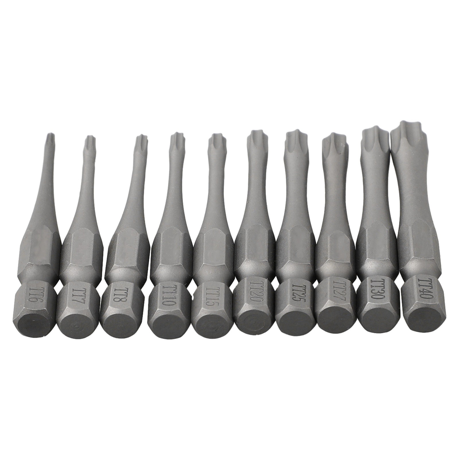 Torx Security Head Screwdriver Bit 1/4 Inch Alloy Steel Drill Set Hex Shank