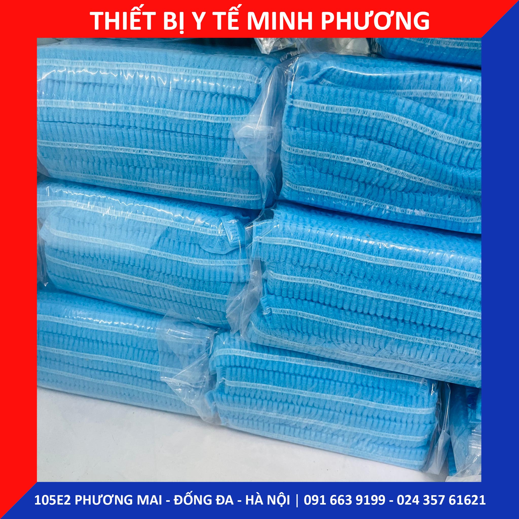 [Bán lẻ 10 chiếc] Mũ trùm đầu y tế