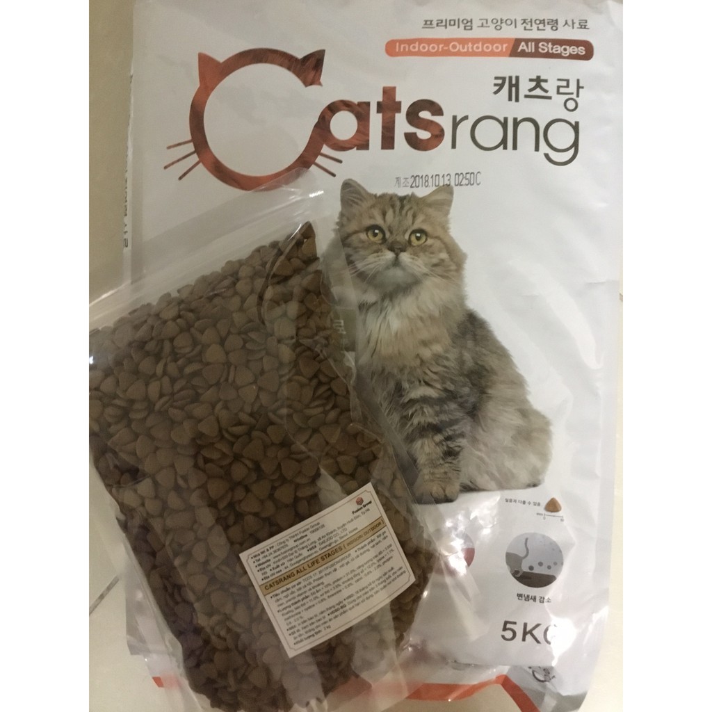 [Hàng công ty] Thức ăn cho mèo Hàn Quốc Catsrang 1KG