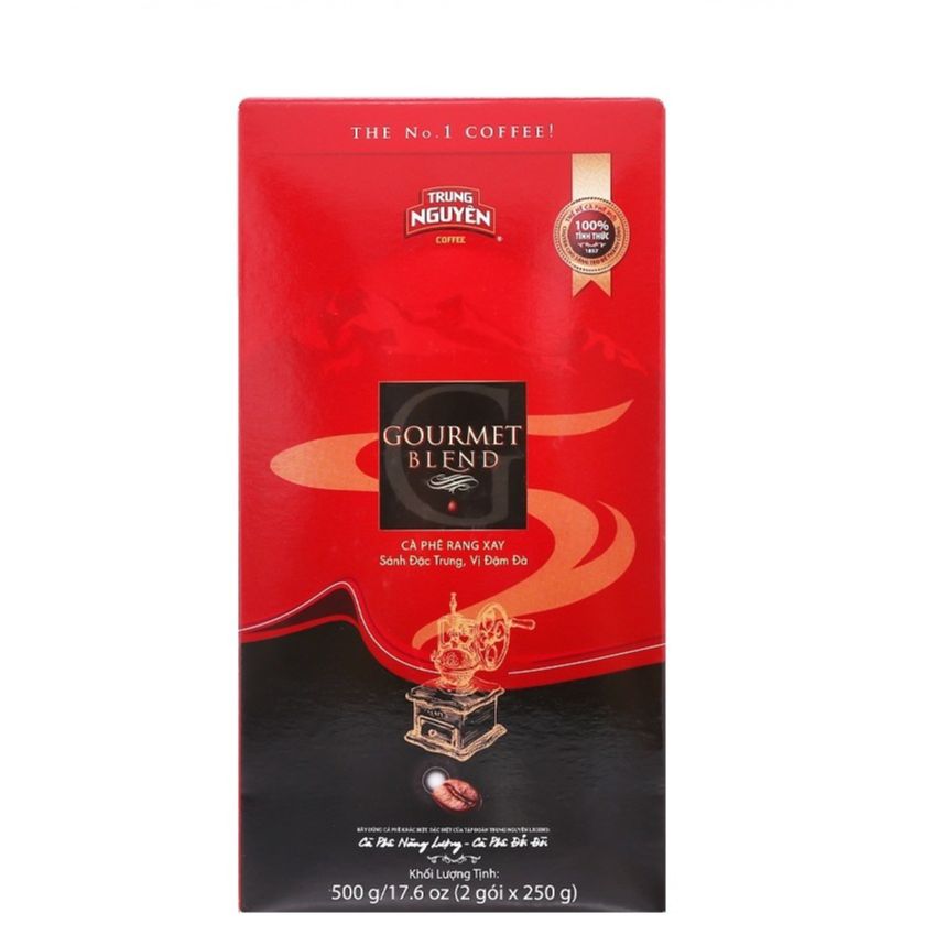 (01 Hộp) Cà phê Trung Nguyên Gourmet Blend 500gam - Cà phê pha phin