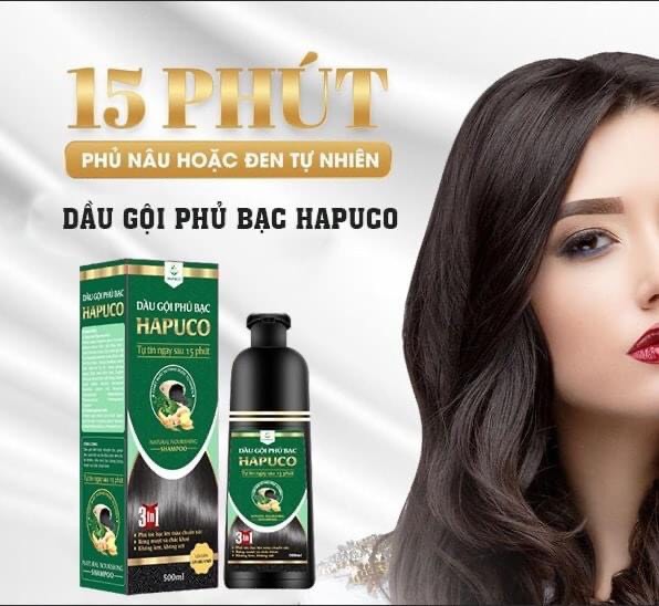 Dầu gội phủ bạc Hapuco 500ml (Sản phẩm đổi tên thành Pucoliza)