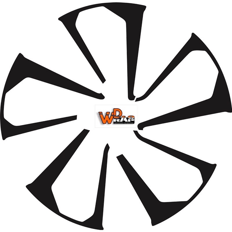Decal dán mâm Accent (bộ 5 bánh)
