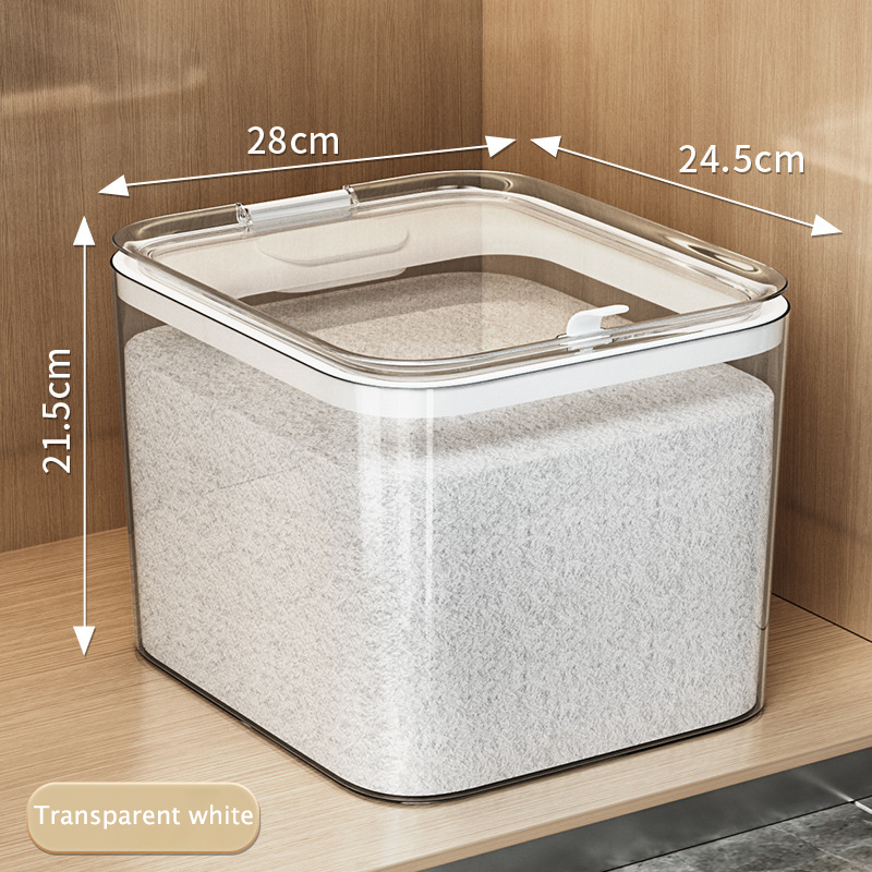 Kitchen flour barrel insect-proof, moisture-proof and large-capacity rice storage box 20 kg miscellaneous grains rice storage tank Japanese household sealed rice barrel