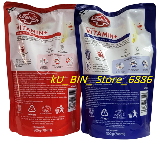 Sữa tắm Lifebuoy túi 800g