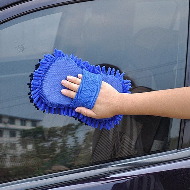 Miếng san hô rửa xe ô tô Microfiber mềm mịn (Màu sắc ngẫu nhiên)