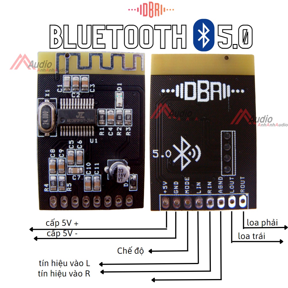 Mạch Bluetooth 5.0 DBR tiếng hay , bh 12 tháng