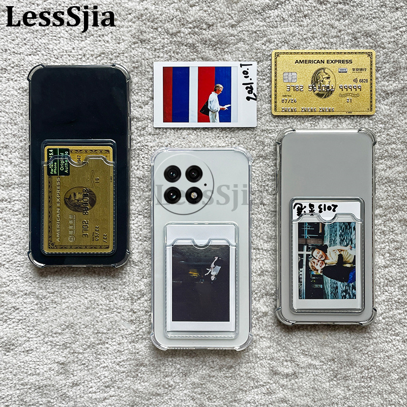 Phone cover OnePlus 13 Back case Classic Silicone Soft Transparent with Card Slot Shockproof For OnePlus 13 Phone cases.