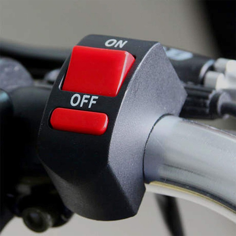 2Pcs 6 LED Motorcycle Headlight Highlights Waterproof Spotlight Auxiliary Spotlight Scooter Working Light with Switch Button
