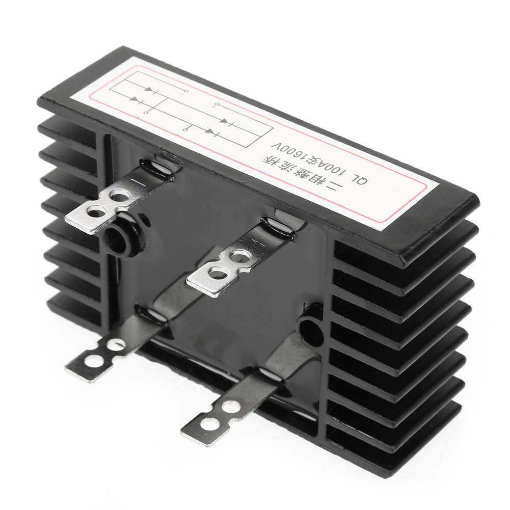 Bridge Rectifier Easy Installation Stable Performance Bridge Rectifier 2-Phase Good Heat Dissipation Work for Industrial Equipment Factory Power Supply