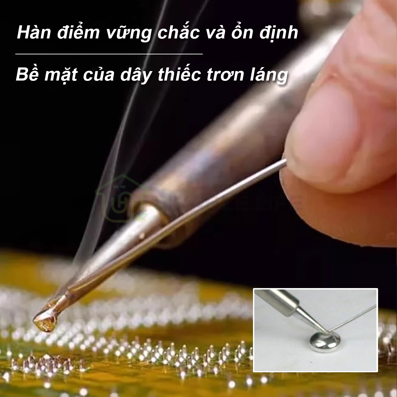 MỎ HÀN THIẾC SÚNG HÀN TỰ ĐỘNG (TẶNG NHỰA THÔNG) MỎ HÀN XUNG MÁY HÀN XUNG