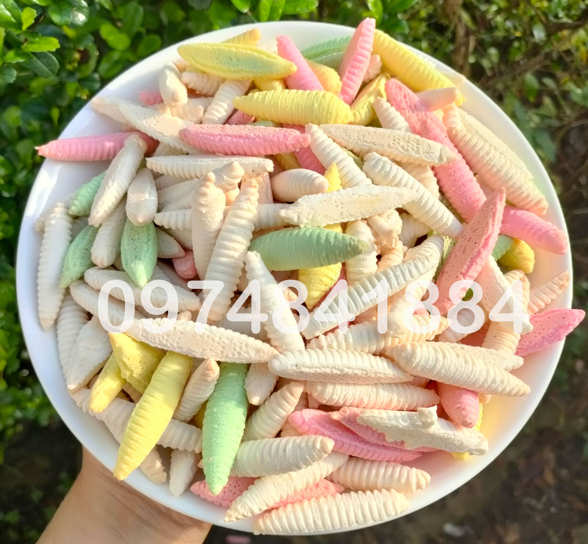 Bánh men đuông/ men sùng/ men sâu đủ màu 1kg/ 500g/ 250g - bánh kẹo đồ ăn vặt
