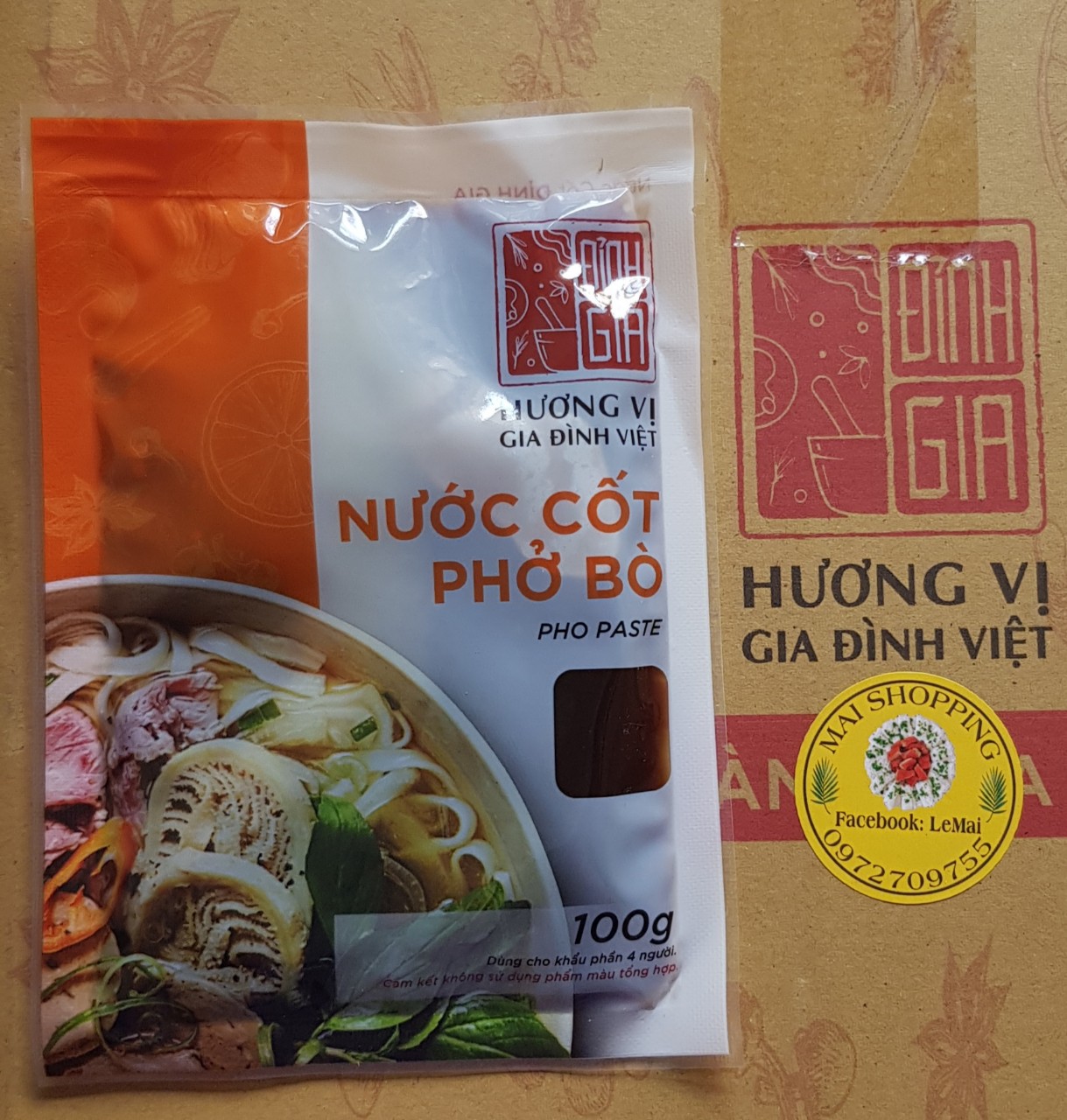 [HCM]Nước cốt Phở bò Đỉnh Gia (date mới)
