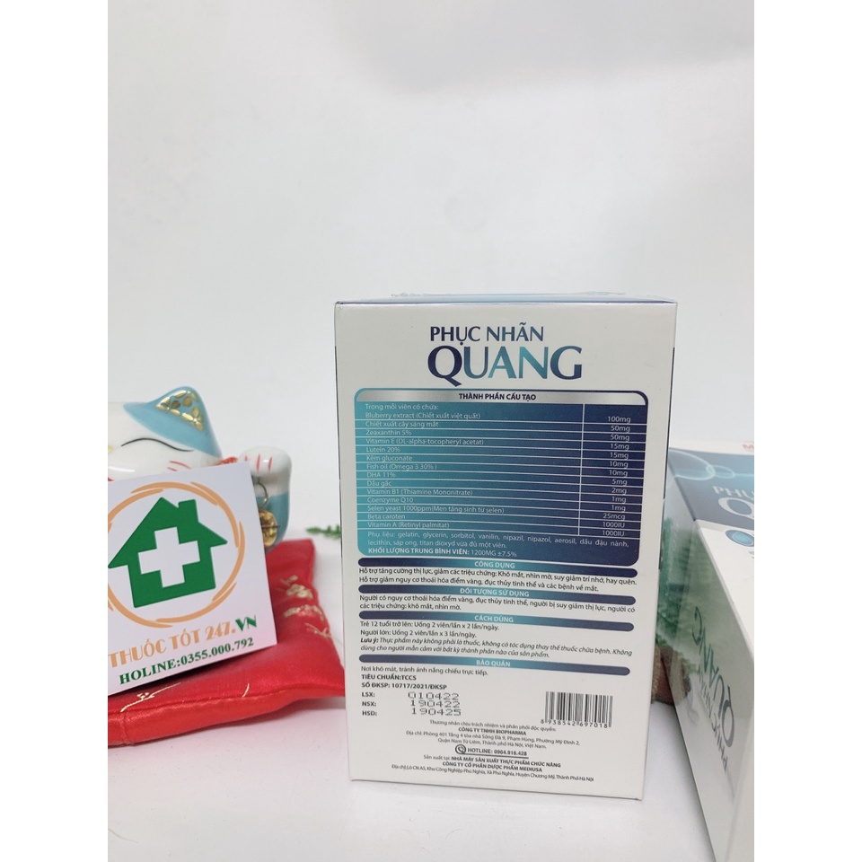 Phục Nhãn Quang -Dứt Điểm Mờ Nhòe Mờ Mắt