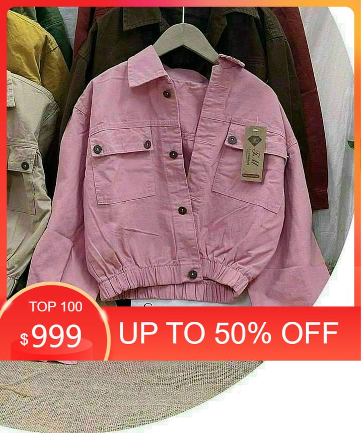 Áo khoác kaki nữ túi hộp xì tai siêu đẹp - áo khoác kaki nữ form rộng - áo khoác jean nữ - áo khoác kaki nữ hàn quốc