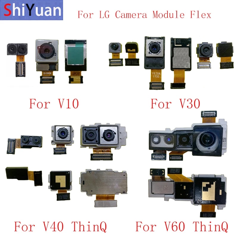 Back Rear Front Camera Flex Cable For LG V10 V20 V30 V40 Thinq V50 Thinq V60 Thinq Big Small Camera Module Repair Replacement