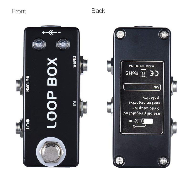 Mini Guitar Effect Pedal Loop Box Switcher Channel Selection True Bypass