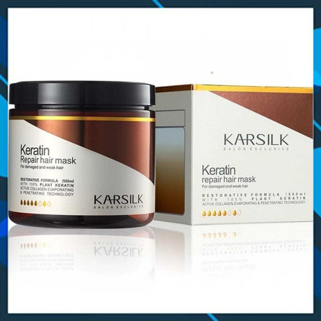 Hấp dầu hủ siêu phục hồi karsilk keratin pair hair mark | made in italy | 800ml