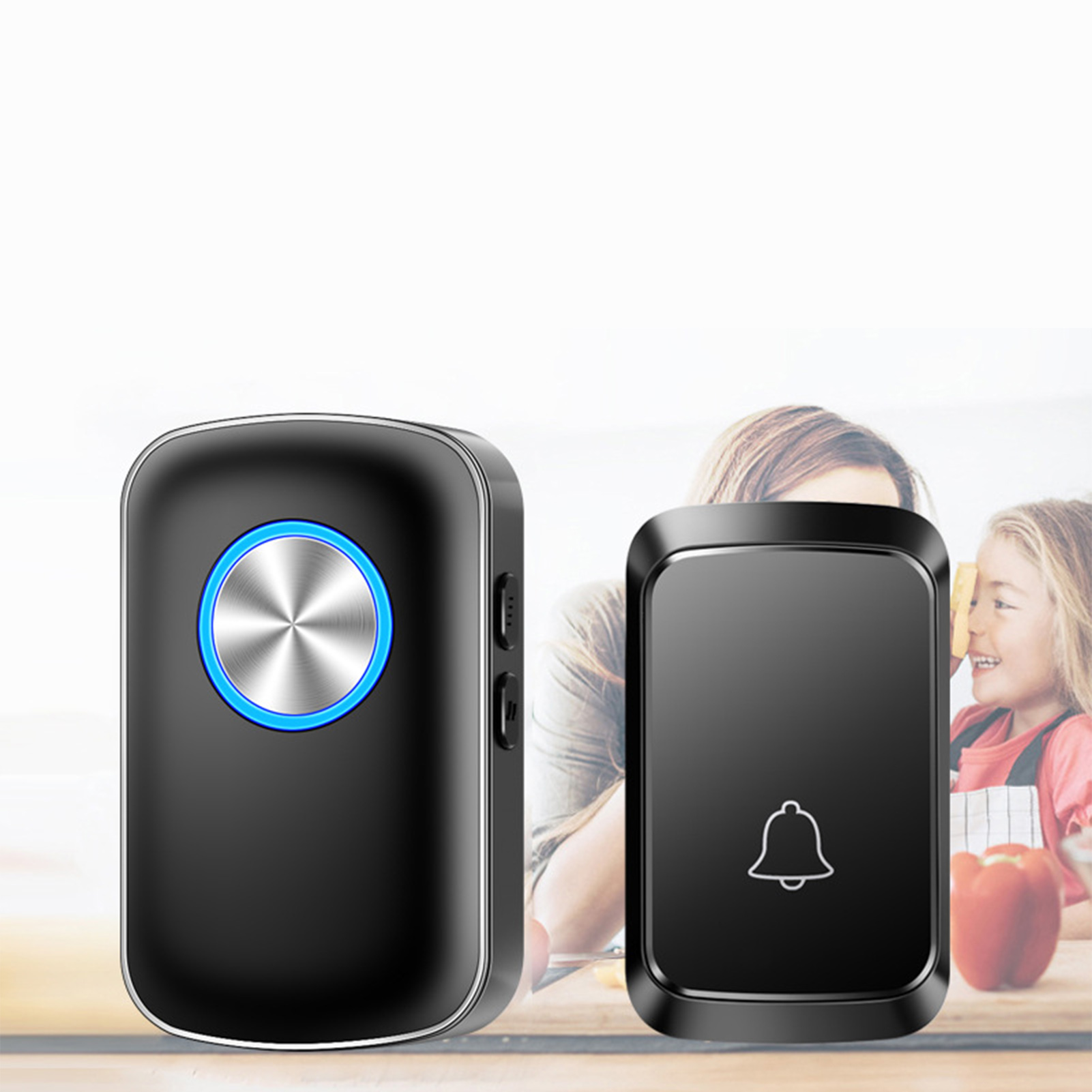 Wireless Doorbell Set 150m Receiver Range Durable Waterproof Home Security Doorbell Conspicuous Reminder for Pregnant Women for Home