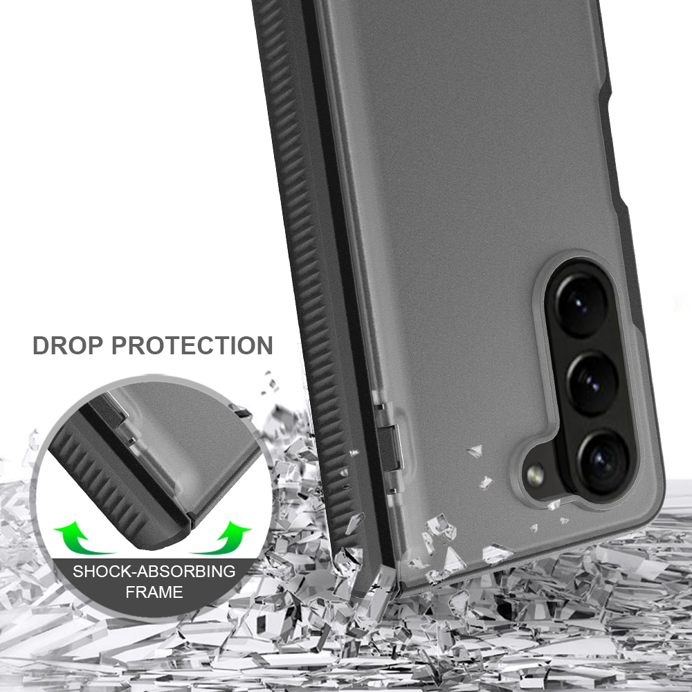 Acrylic TPU + PC Rõ Ràng Bản Lề Kết Nối Trường Hợp Đối Với Samsung Galaxy Z Fold5 Trường Hợp Chống Sốc Drop-Proof Chống-Vân Tay Điện thoại mờ Trường Hợp