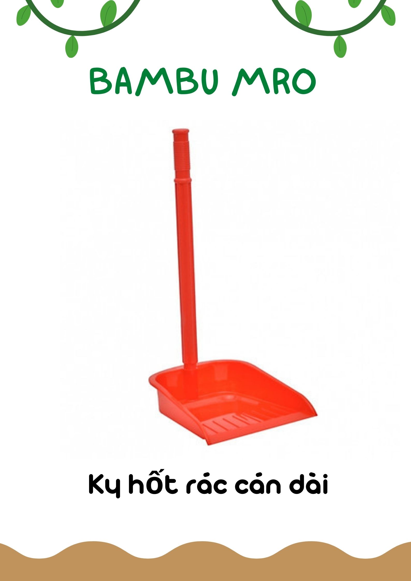 Ky hốt rác nhựa cán dài, cây hốt rác dài, xẻng hốt rác (GIAO MÀU NGẪU ...