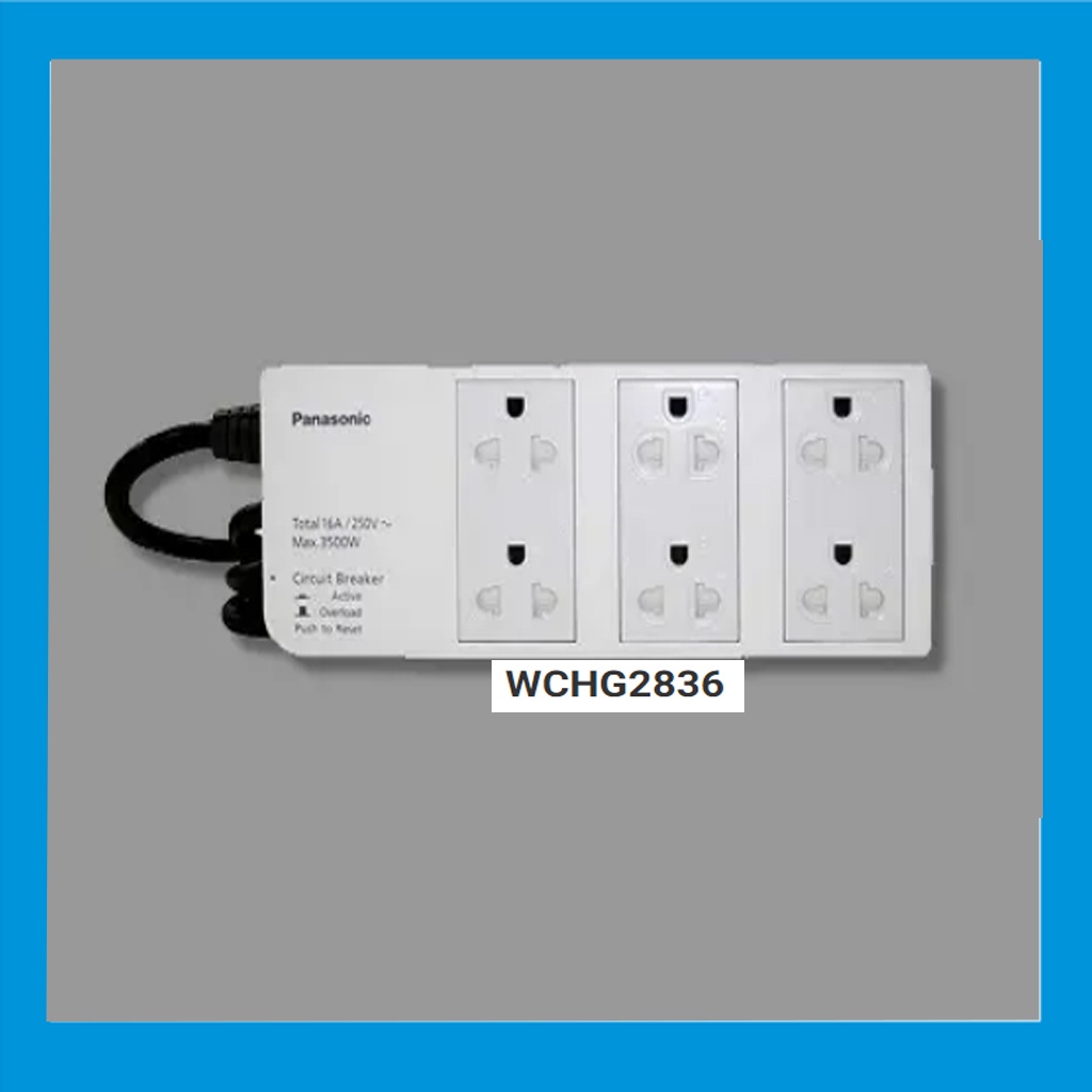 Ổ cắm có dây panasonic wchg2836/wchg28334/wchg28352/wchg243322w-vn/ wchg24332w thiết kế với màu sắc tinh tế, trang nhã