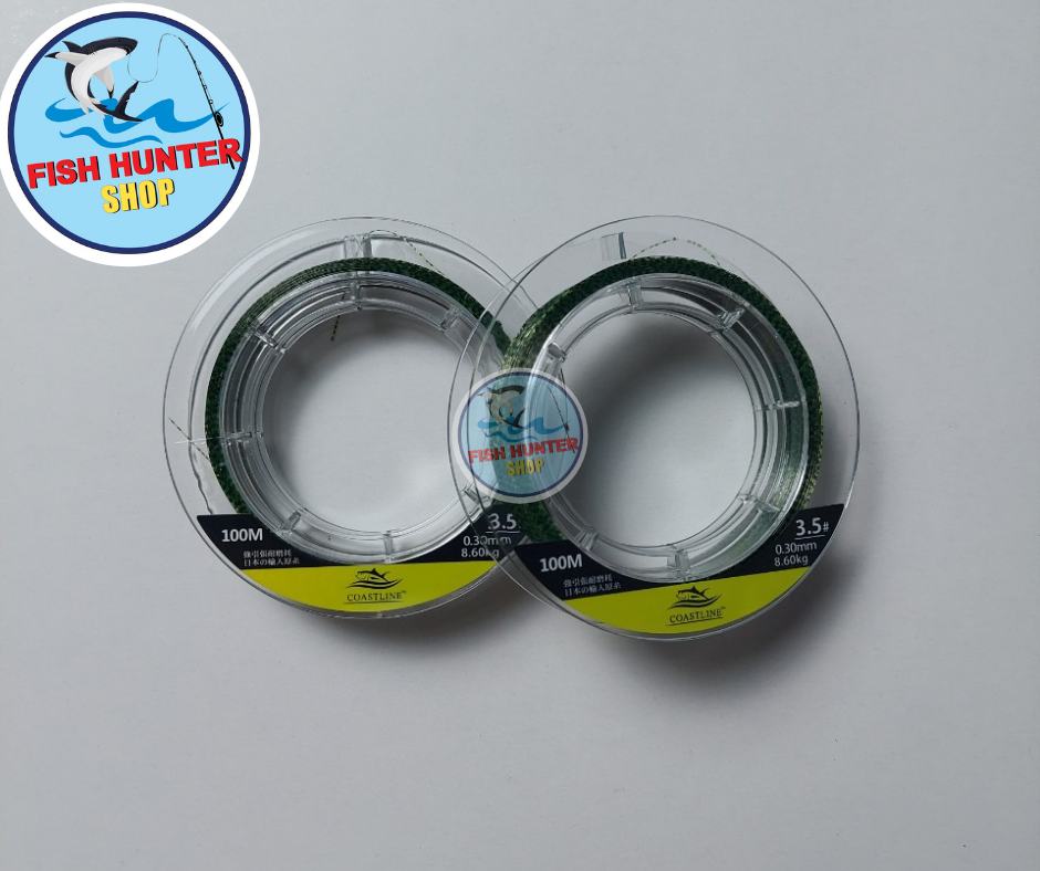Dây cước câu cá Coastline V-Plus Green 100m/ Cước câu cá V-Plus