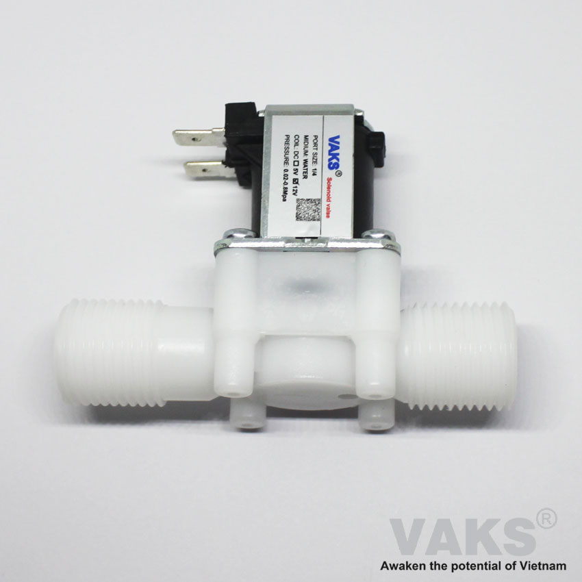 [HCM]Bộ van điện từ phi 21 N/C (Van thường đóng) kèm nguồn 12V 1A: Vcom 21
