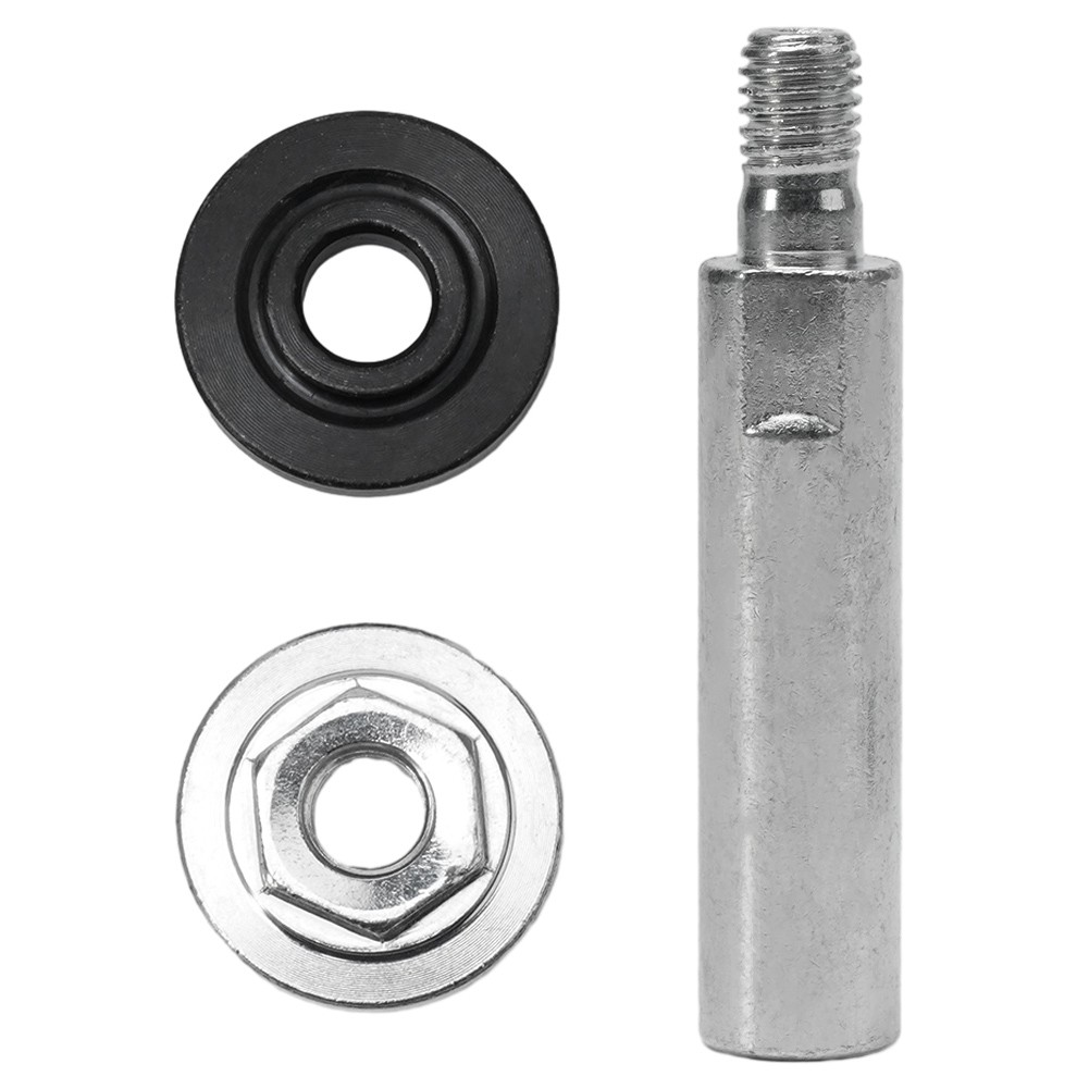 1/3 PCS Silver Angle Grinder Extension Connecting Rod M10 Thread Adapter Extension Shaft