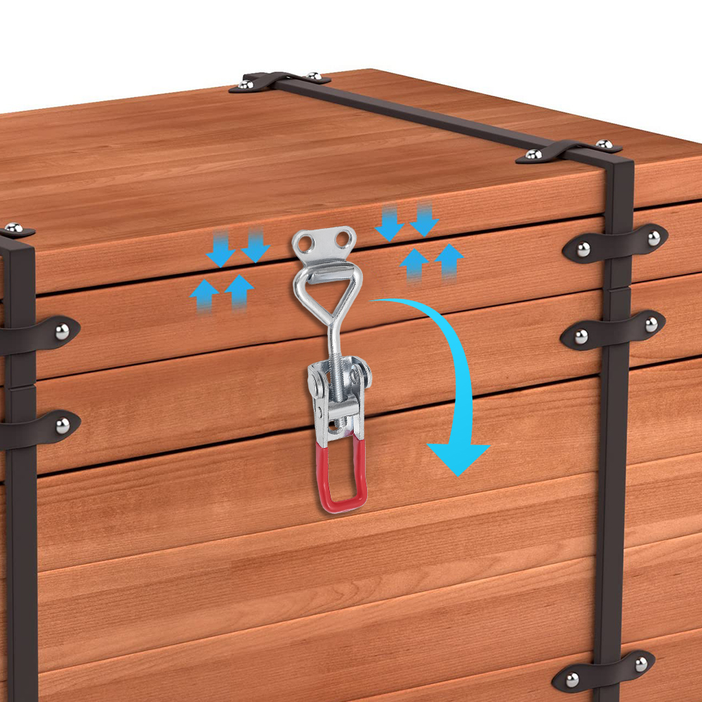 Chốt chuyển đổi bằng kim loại bắt Clasp điều chỉnh hộp công cụ trường hợp kẹp tháo dỡ nhanh chống trượt đẩy kéo chuyển đổi công cụ