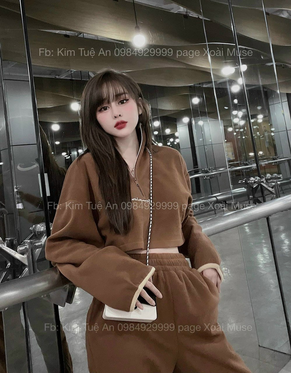 Sét bộ thu đông nữ áo nỉ dáng thụng ulzzang và quần bom dáng rộng cá tính ld22t5
