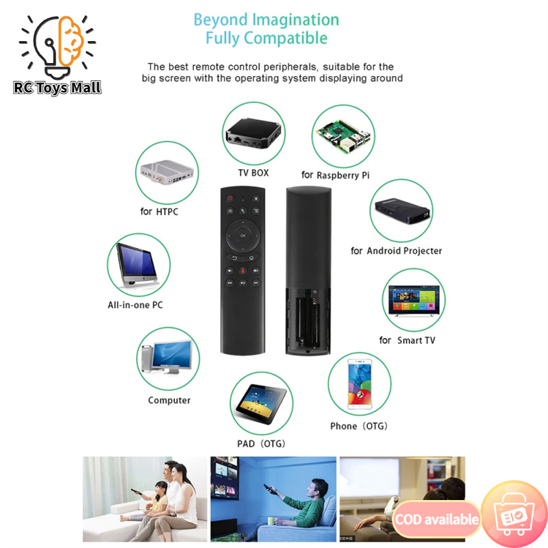 G20S Air Mouse Wireless Remote Keyboard Voice Inputting Air Fly Mouse Remote Control With USB Receiver Compatible For Android TV Box Tablet PC