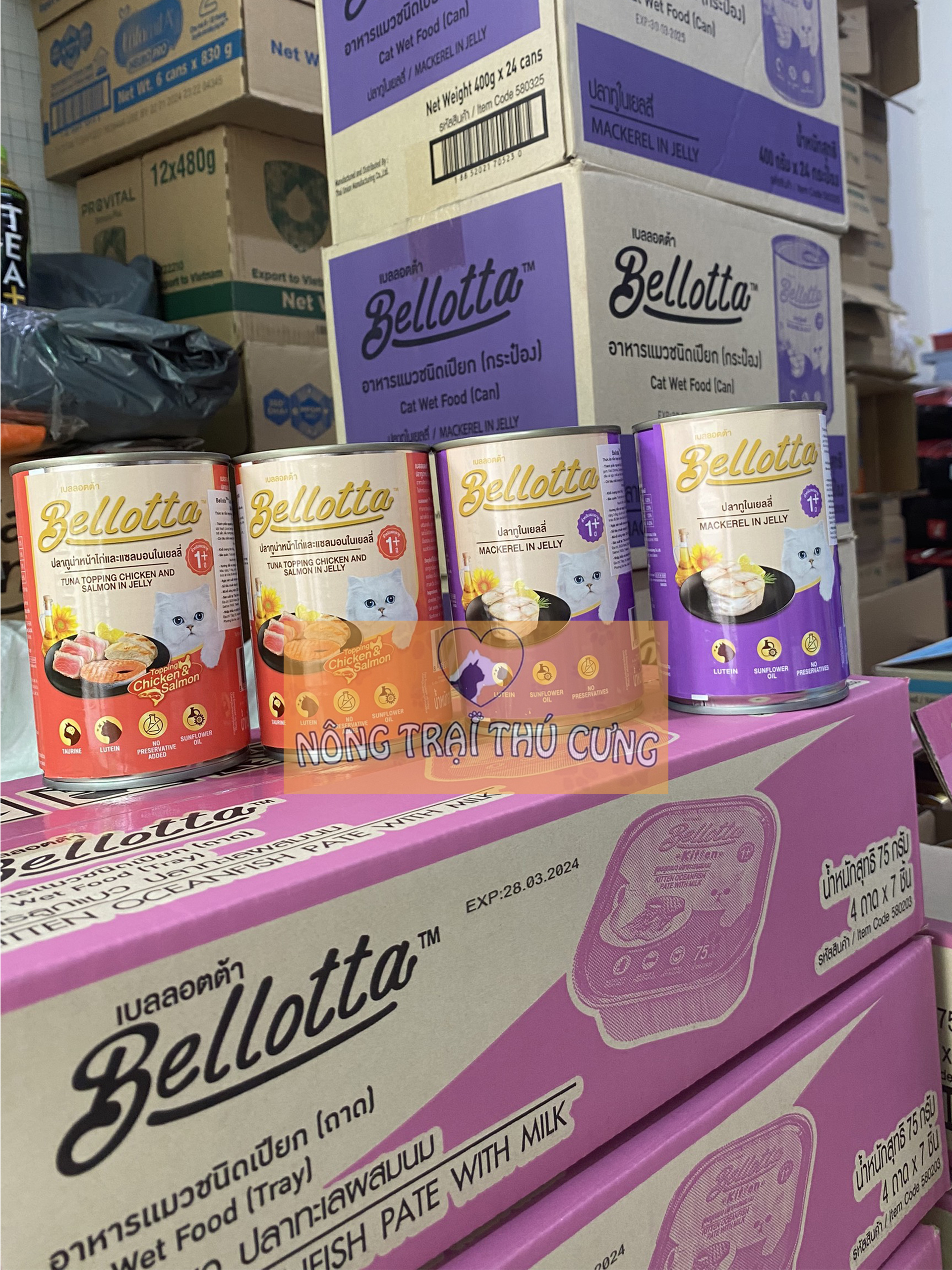 Pate Cho Mèo Bellotta Lon 400g - [Nông Trại Thú Cưng]