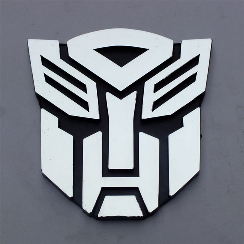 Amazing Boxe Miếng dán bảo vệ Logo 3D biểu tượng Transformers Autobot đề can đồ họa miếng dán xe hơi