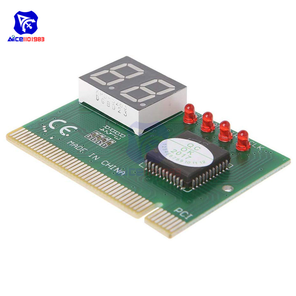 【Clearance Markdowns】diymore 2-Digit Code PCI Motherboard Diagnostic Analyzer Post Tester Card with Detailed Precise LED for PC Laptop. 