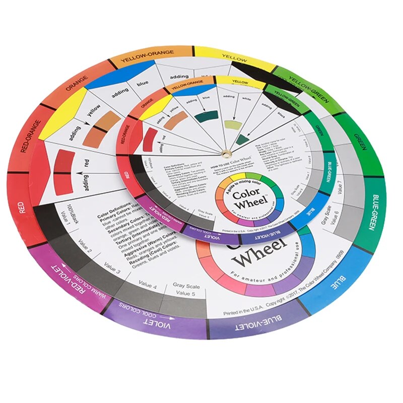 【Best Price Guaranteed】 1pc Permanent Makeup Lips Eyeliner Color Wheel For Mixture Of Pigments Tattoo Ink Accessories