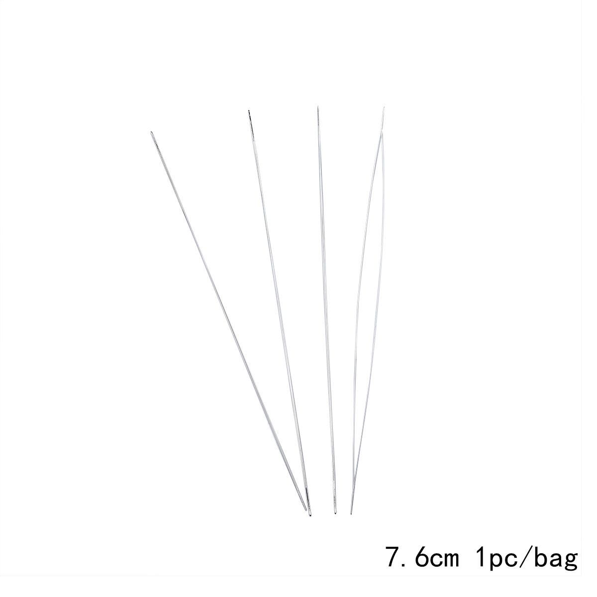 1Pc Opening Curved Beading Needles For Jewelry Making Beads Pearls Threading String Cord Tools Pins