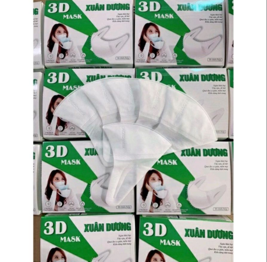 KHẨU TRANG 3D CAO CẤP XD 50 CHIẾC