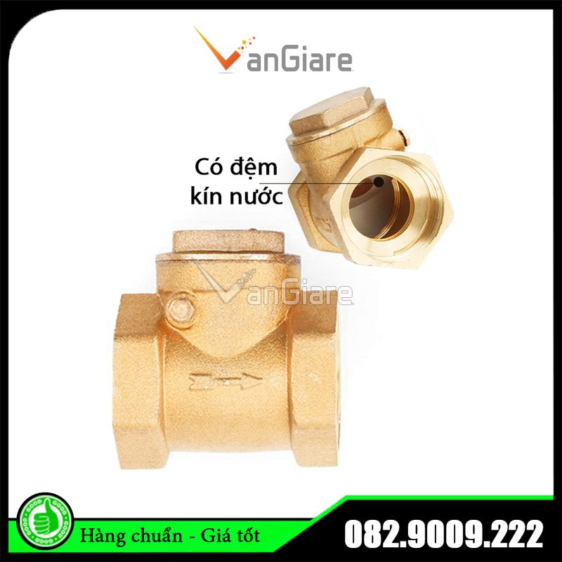 Van nước 1 chiều lá lật có đĩa đệm Đài Loan phi 21 27 34