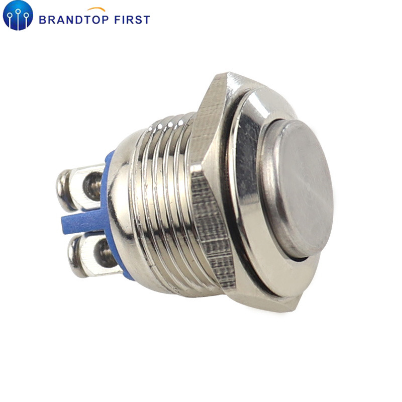 【TrendGlobe】16mm/19mm/22mm Metal Push Button Switch Starter Momentary Waterproof IP65 Doorbell Bell Horn Car Auto Engine PC Power Start