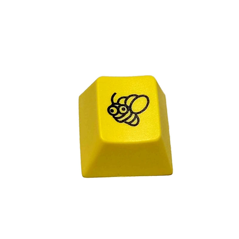 【New arrival】Dye sublimation keycap R4 PBT honeybee Yellow key cap for Mechanical Keyboard. 