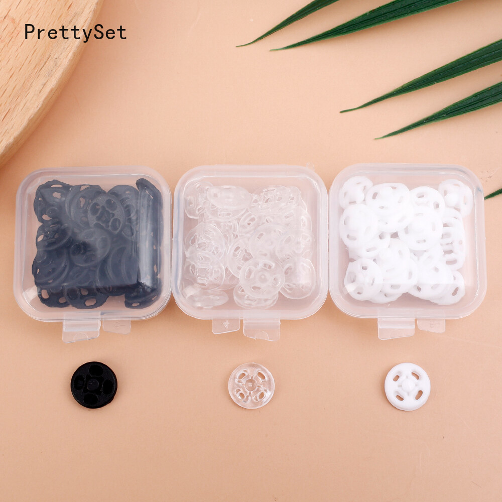 15 Pairs Invisible Small Plastic Snap Buttons Fasteners Press Button Stud For Clothes Mini Accessories