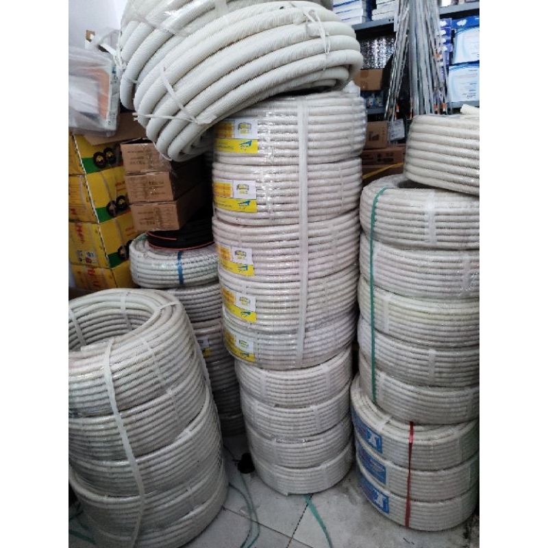 ống ruột gà luồn dây điện phi 20 cuộn 50m